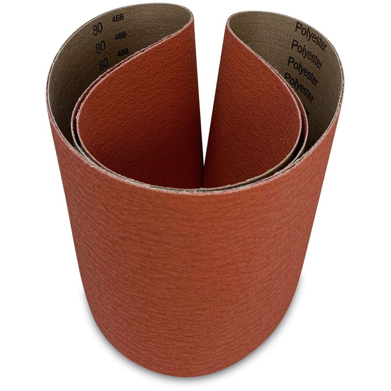 Red Label Abrasives 6 X 48 Inch 80 Grit EdgeCore Metal Grinding Ceramic Sanding Belts, Extra Long Life, 2 Pack - Image 2